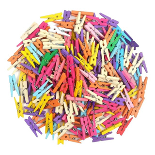 Mini Pregador Colorido Prendedor 200 Peças Organizador Decorativo Artesanato Lembretes Embalagens em Oferta na Shopee