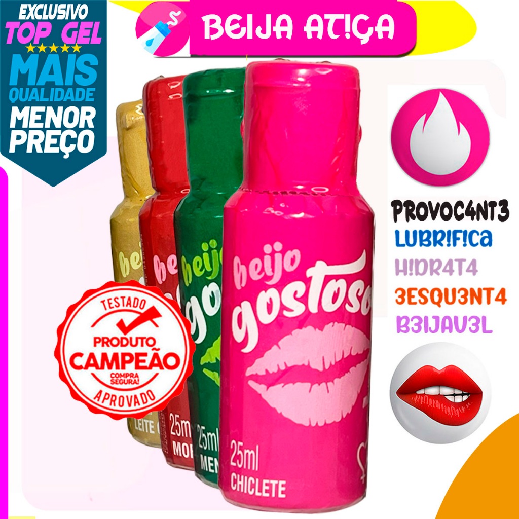 Beijo Gostoso sexy Gel Comestível  Oral Eróticos sex shop 25ml lubrificante produtos sexual