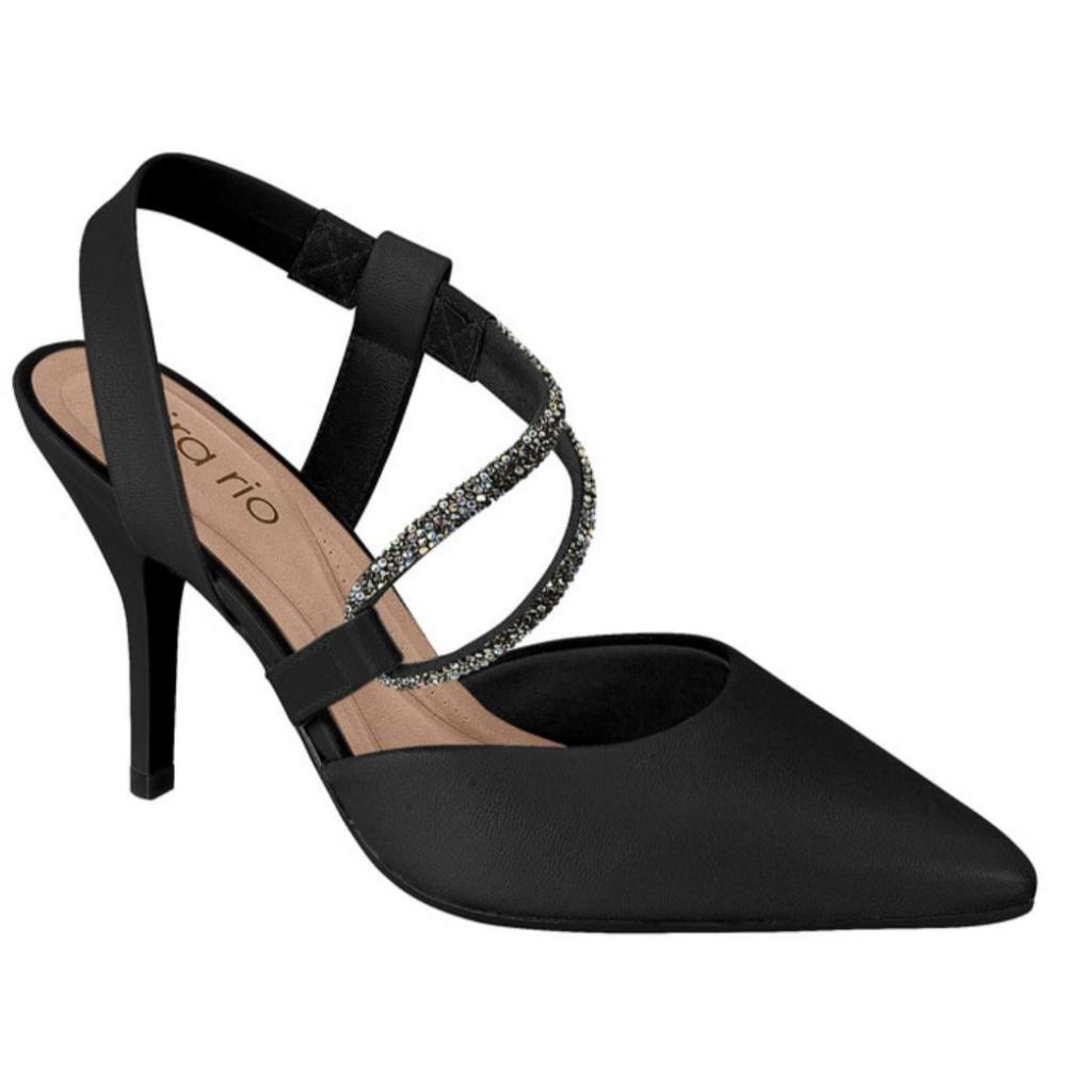 Sapato Scarpin Beira Rio Brilho Feminino