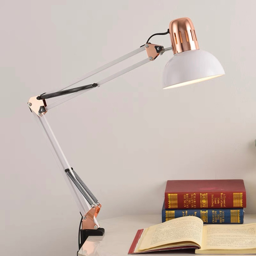 Luminária Pixar Luxo com Detalhes Rose - Articulada Com Garra em Oferta na Shopee