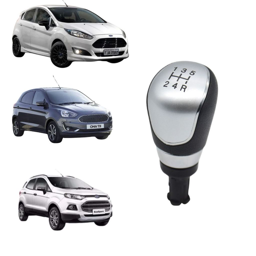 Bola de Câmbio Manopla NEW FIESTA NACIONAL 13/19 ECOSPORT 13/20  NOVO KA 15/20 - LENTE PRATA em Oferta na Shopee