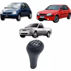 Bola de Câmbio Manopla FORD KA 96/00 FIESTA 96/07 COURIER 96/13 LENTE PRETA
