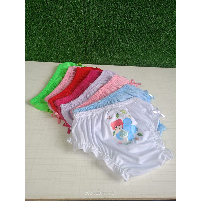 12 Calcinhas Infantil Menina Frufru Algodão Feminina Roupa De Menina