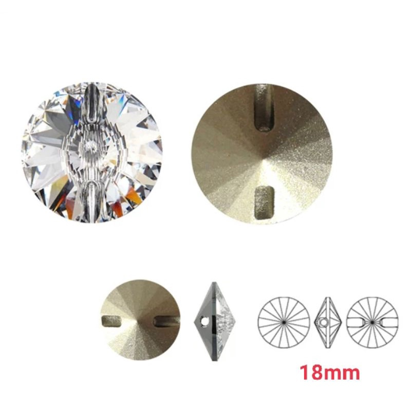 Botão Botões Cristal Original Alto Brilho Camisa Captone Vestido Casamento  Cabeceira