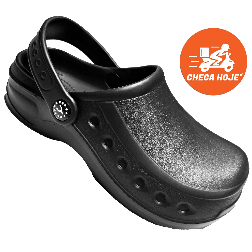 Sandalia Babuche Sapato Profissional Antiderrapante Enfermagem Trabalho BGX75X