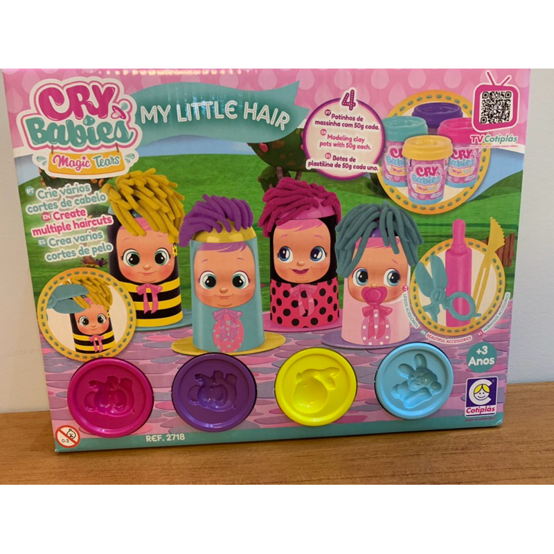 kit Massinha Cry Babies Cabelo - Massinha Cry babies - Cotiplas Massinha Cabelos Crie Varios Cortes de Cabelo em Oferta na Shopee