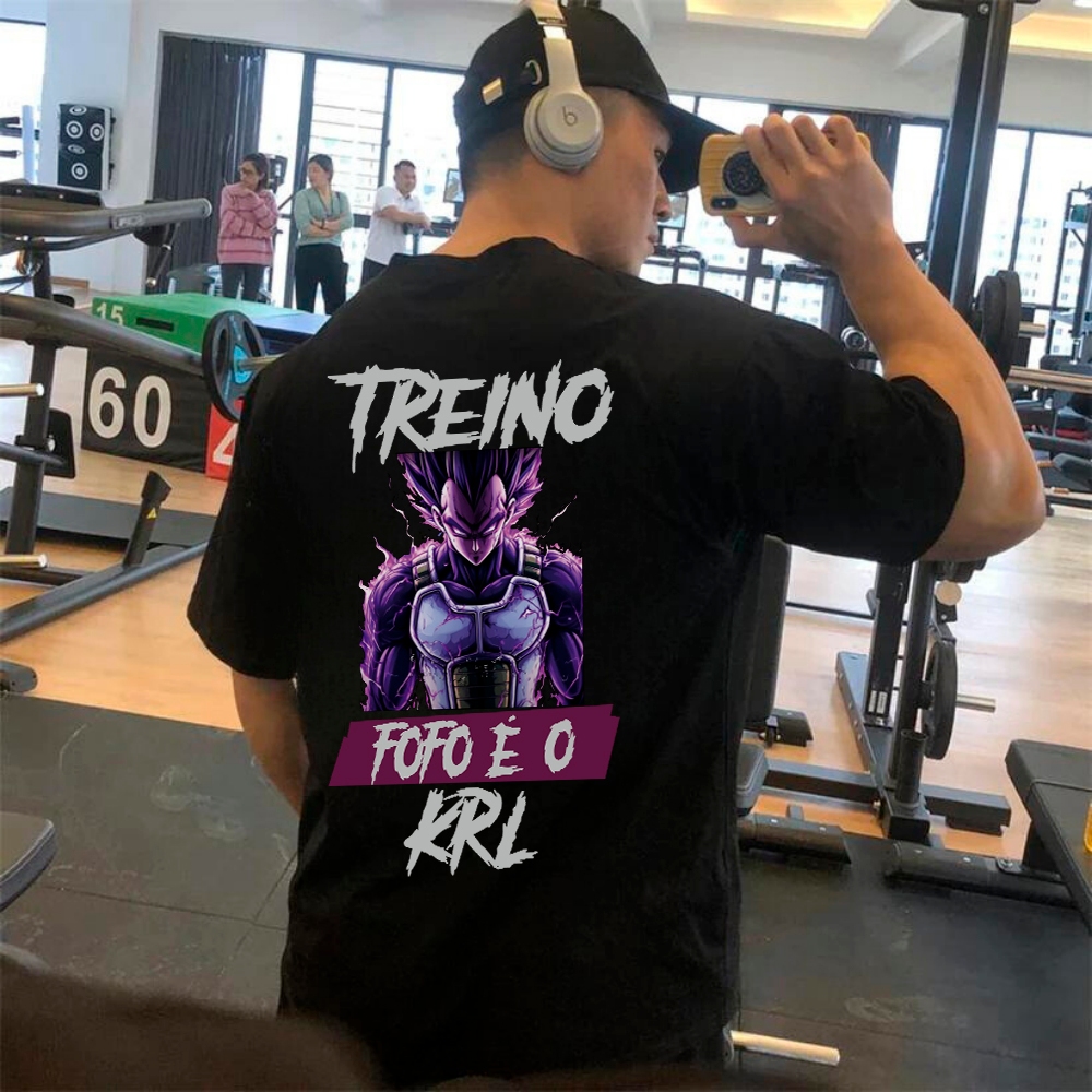 Camiseta Oversized Camisa Treino Fofo Anti Cardio Confortavel Academia Premium Maromba Streetwear