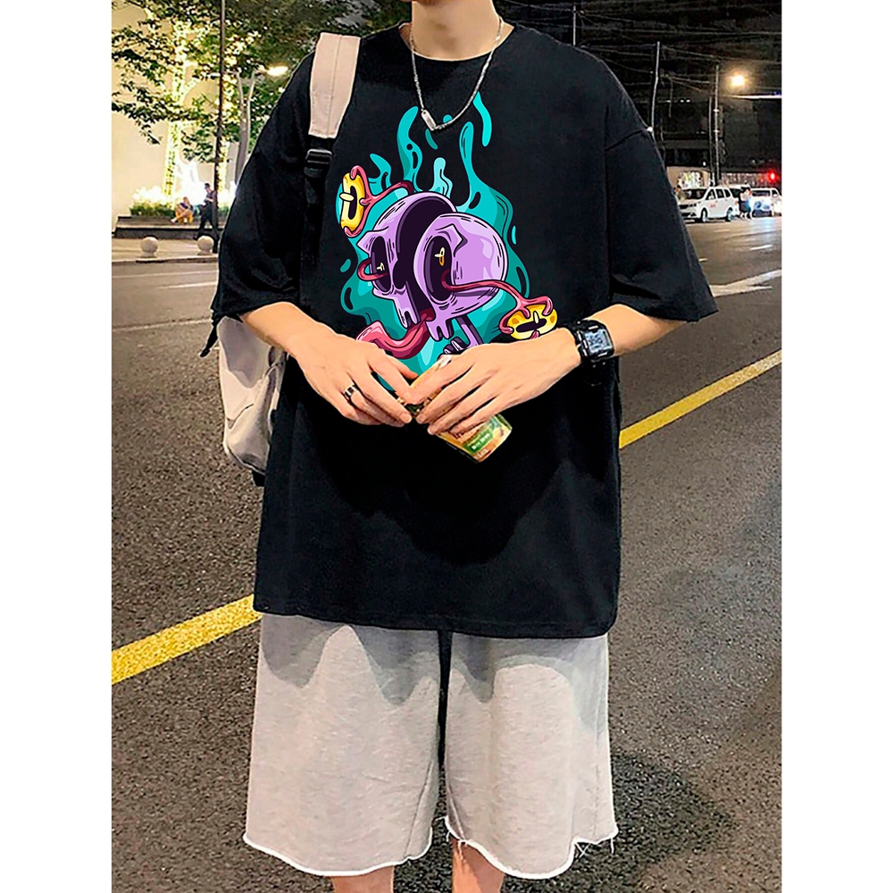 Camiseta Oversized Premium Camisa Streetwear Confortavel Desenho Colorido Premium Estilosa