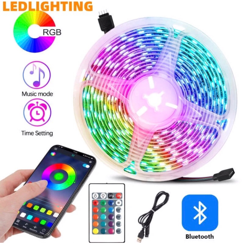 Luzes De Led USB  Strip 5050 RGB 16 Colours Mudança De Luz Remoto Quente Para Sala De Estar TV Computador