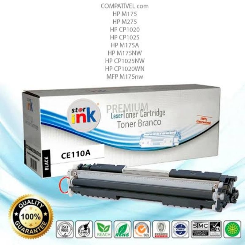 Toner Branco HP 1025 M175 M176 M177 CE310 impressora laser melhor branco do Brasil