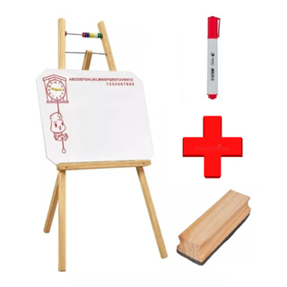 Lousa Quadro Branco Infantil Com Cavalete + 1 Caneta + Apagador em Oferta na Shopee