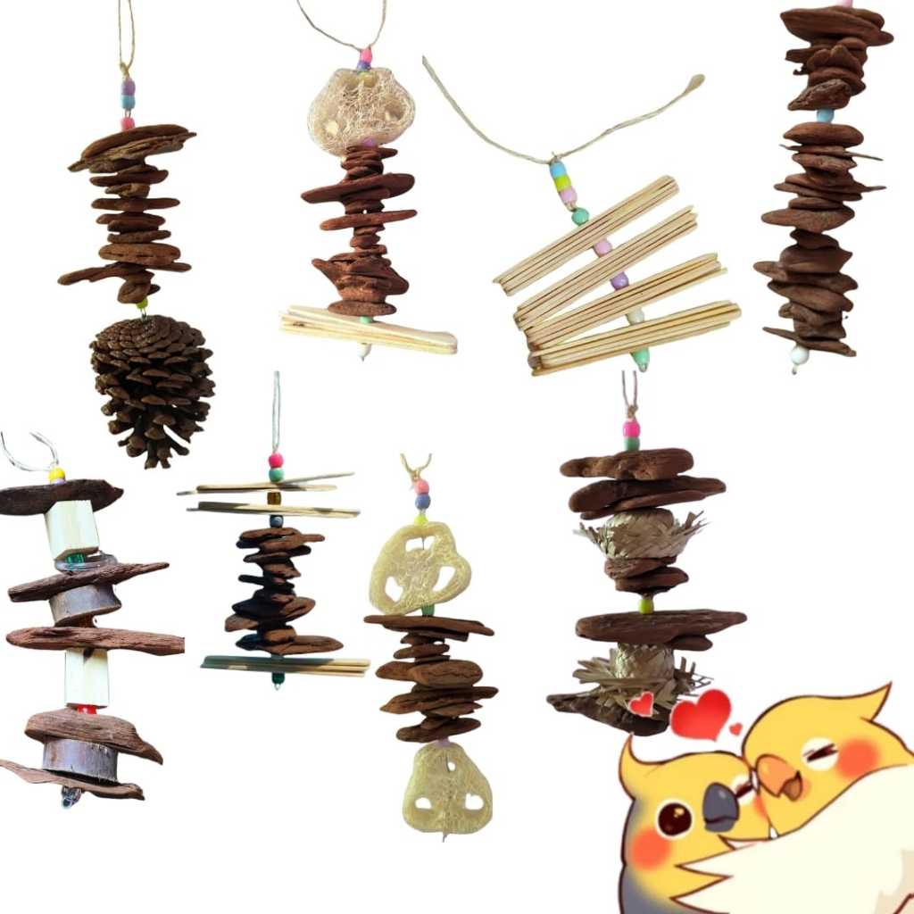 Brinquedo para calopsita, periquito, agapornis - Brinquedo para Pássaros , Aves - Kit em Oferta na Shopee