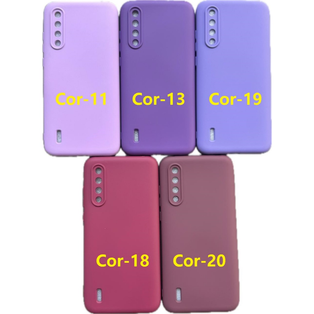 Capa Capinha Anti impacto Para Celular Xiaomi Mi 9 Lite - Com Interior Aveludado de Silicone   / 014XM     - CP 014