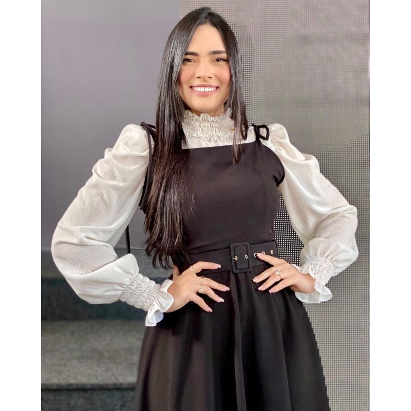 CONJUNTO ELIANA PRETO COM BRANCO
