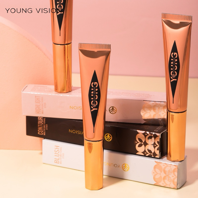 Caneta Contorno com Air Cushion Blush Iluminador Young Vision