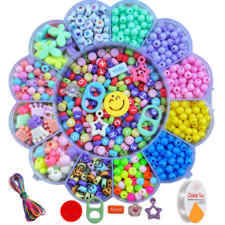 Maleta Kit Infantil Miçangas Para Pulseira Colar Chaveiro + Silicone em Oferta na Shopee