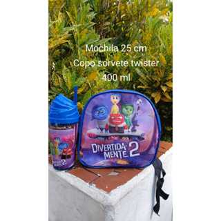 KIT MOCHILA COM COPO CHANTILLY DIVERTIDAMENTE. em Oferta na Shopee