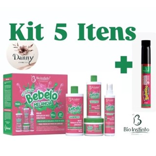 Kit Capilar Bebelo Melancia + Gloss Labial Bebelo Melancia - Bio Instinto em Oferta na Shopee