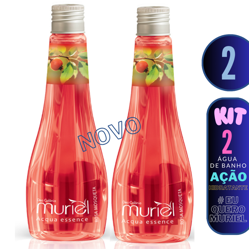 Kit 2 Água de banho Muriel Aqua Essence 250ml escolha a sua combinação em Oferta na Shopee