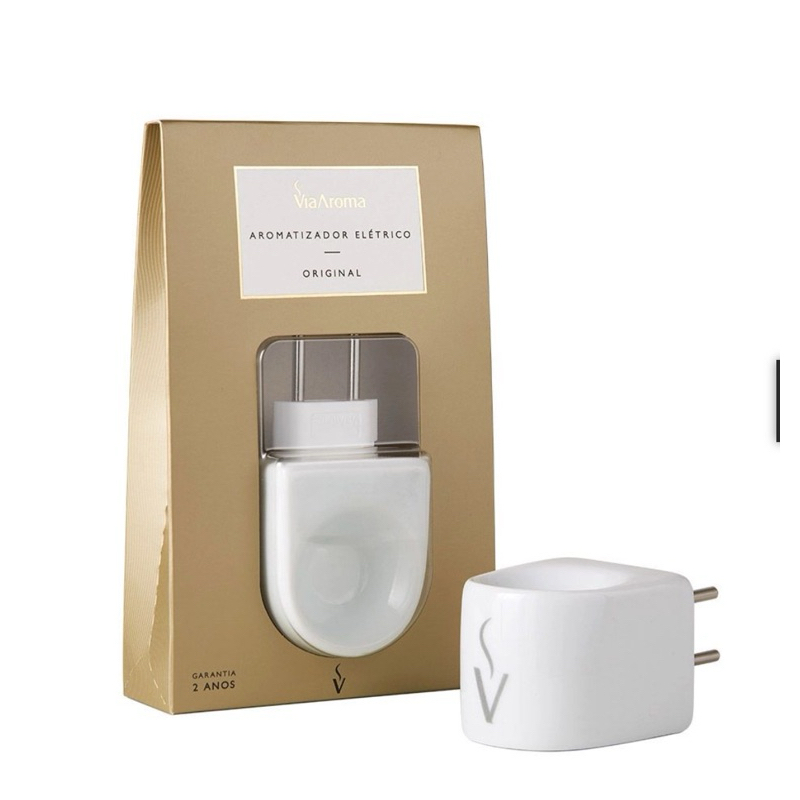 Difusor Aromatizador de Porcelana Elétrico Original Bivolt - Via Aroma