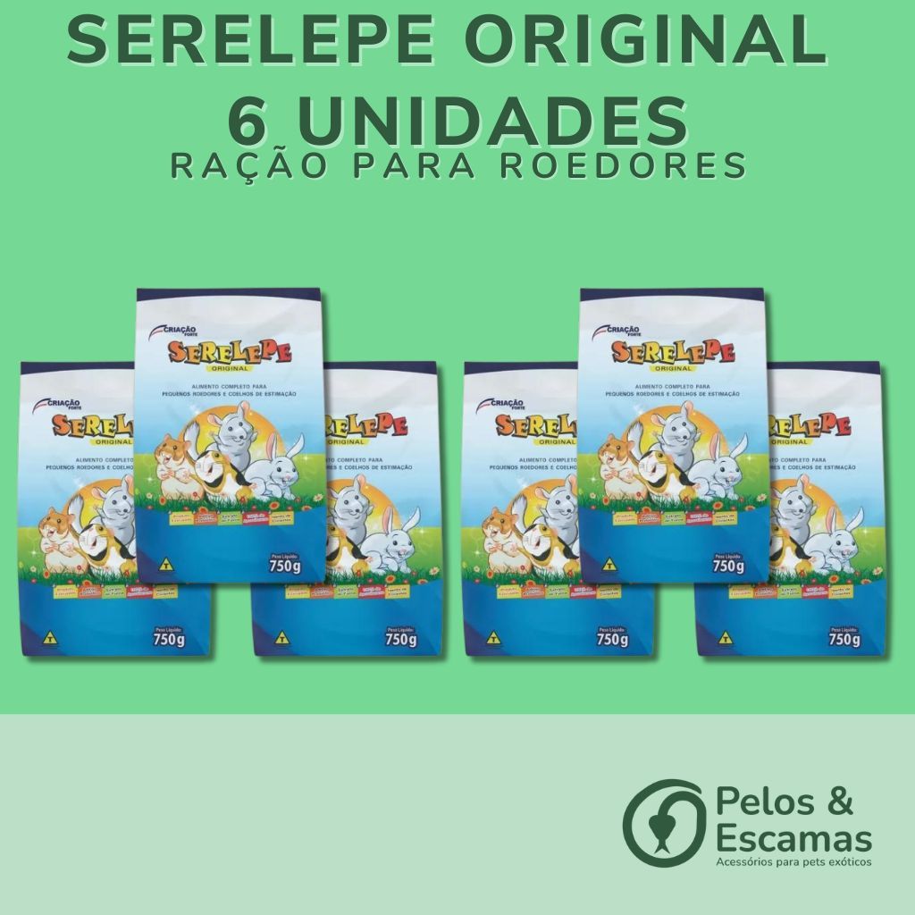 Ração Serelepe Original - 750g cada