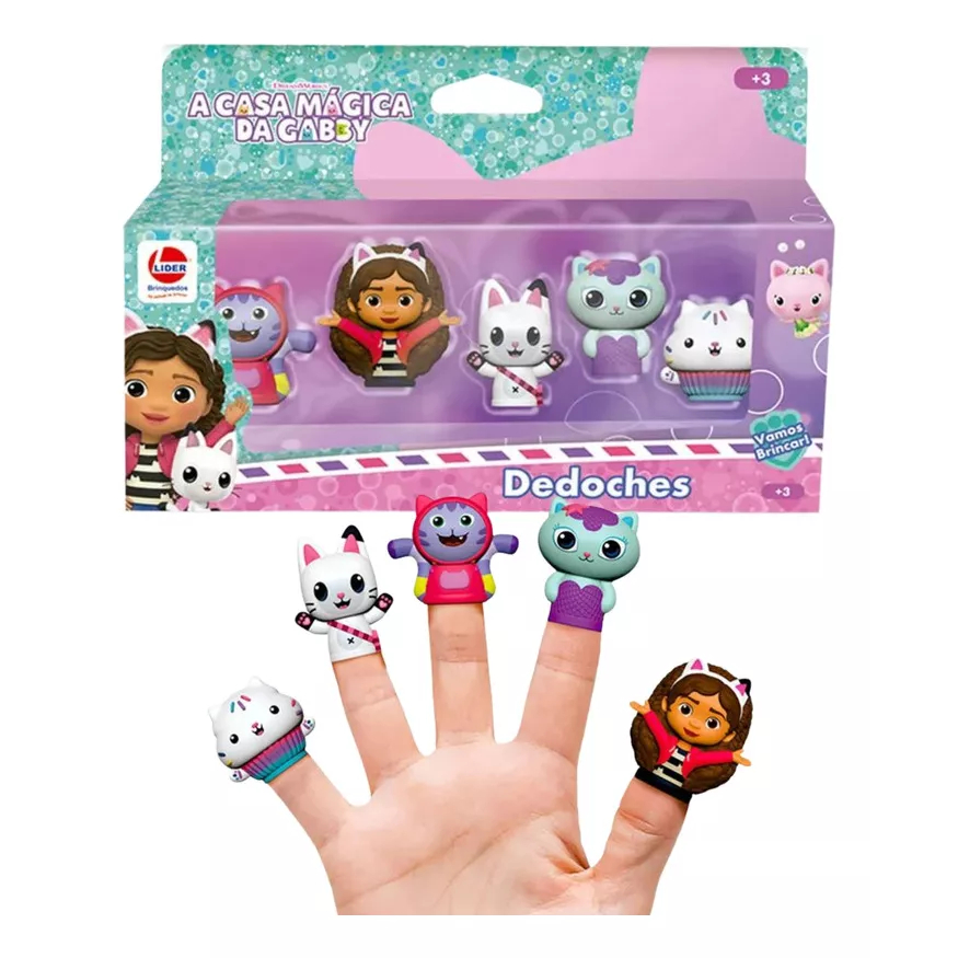 Fantoche De Dedo Dedoches A Casa Magica Da Gabby - 3545 em Oferta na Shopee