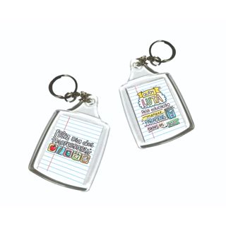 Chaveiros Personalizados de Acrílico 3x4 Lembrancinha Dia dos Professores em Oferta na Shopee