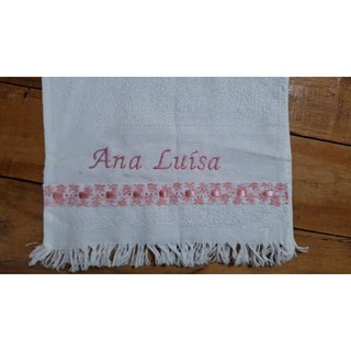 Toalha de Lavabo Personalizada Toalha de Mão Personalizada Toalha de Escola Toalha de Criança