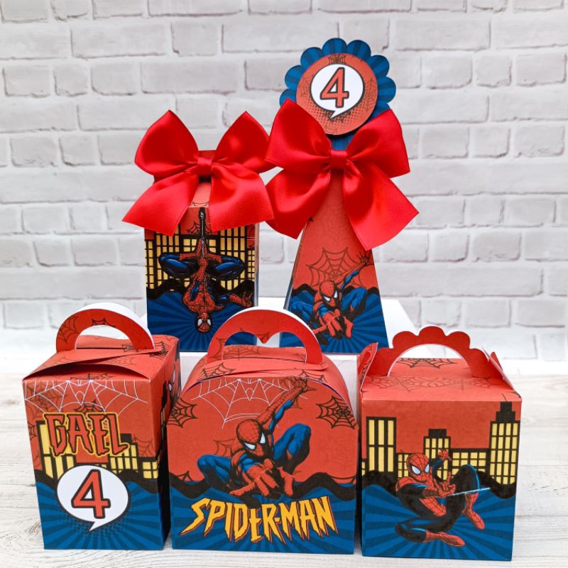 Kit Festa Homem Aranha - Lembrancinha para Festa - PEGUE E MONTE