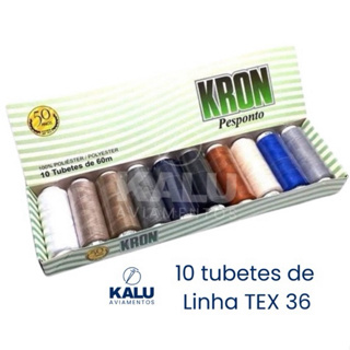 KIT DE LINHA PARA PESPONTO - 10 retrós de 60m cada em Oferta na Shopee