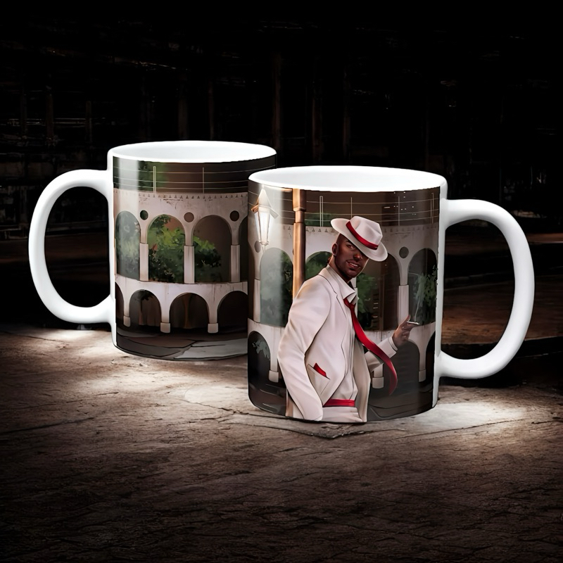 Caneca Malandro Zé Pelintra em Porcelana – Ilustração Exclusiva, Alta Qualidade