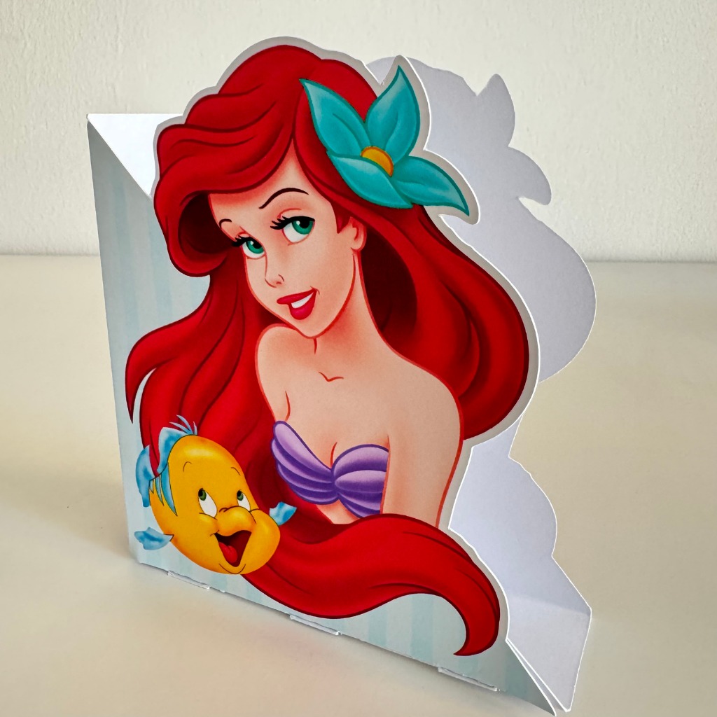 Porta guardanapo personalizados pequena sereia ariel SEM NOME centro de mesa pegue e monte