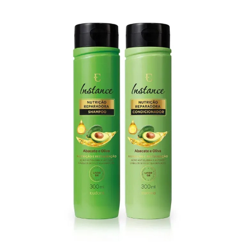 Combo Instance Abacate e Oliva Shampoo 300ml + Condicionador 300ml Eudora VALIDADE: 08/2026 em Oferta na Shopee