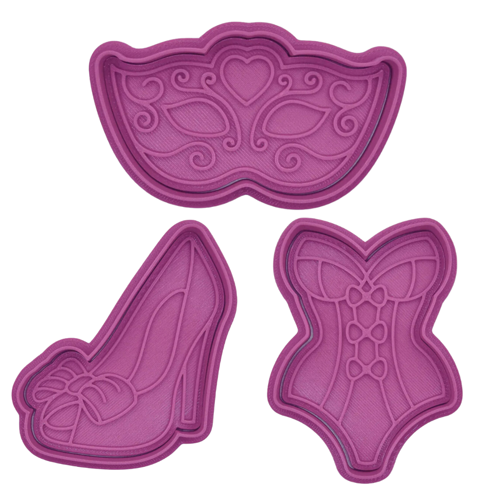 Cortador de Biscoito com Carimbo - Kit Erotico, Chá de Lingerie, Festa