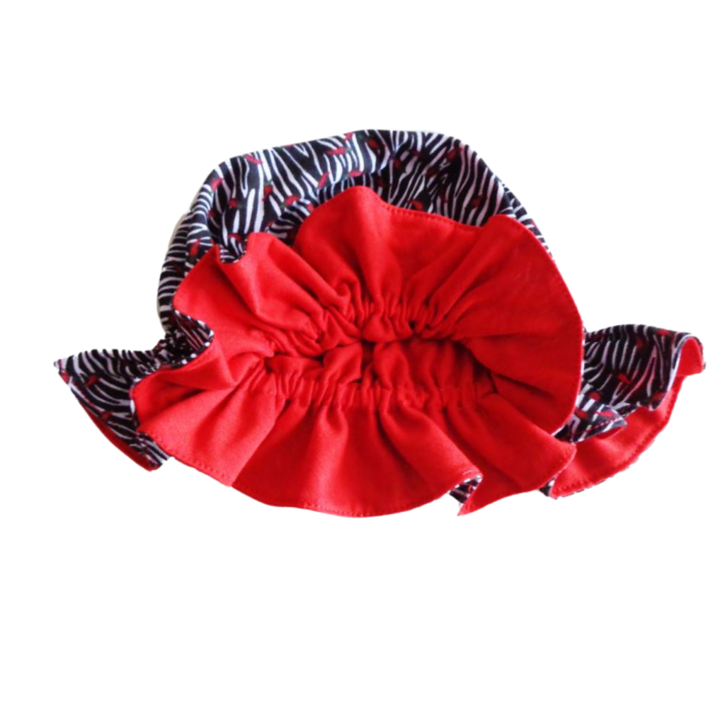 chapéu em malha para bebe dupla face