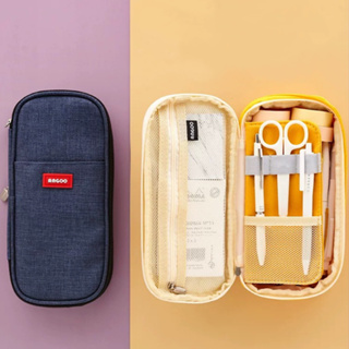 Estojo De Lápis De Tecido De Grande Capacidade Camada /Double Sided Pen Bag Pencil Case/Escolar em Oferta na Shopee