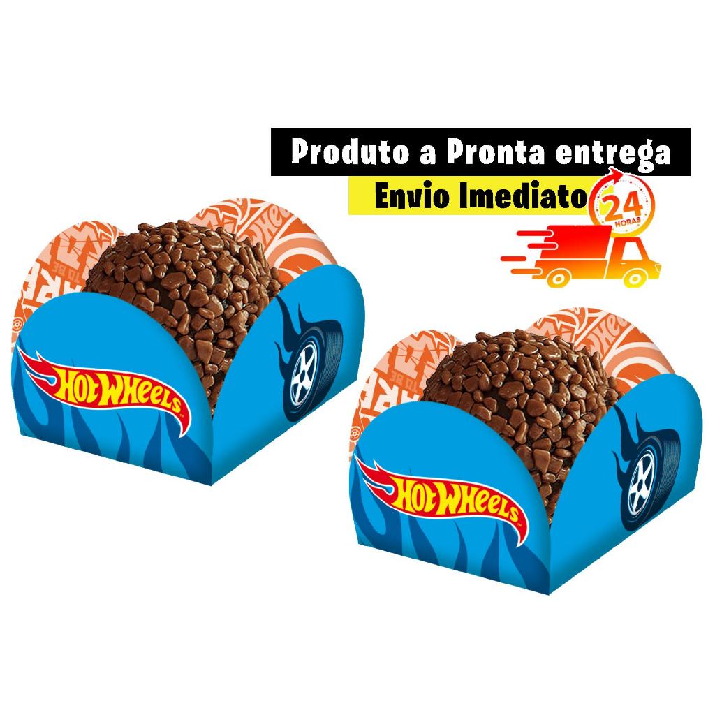 Porta Forminha Festa Hot Wheels Doces - 40 Unidades POSTAGEM RÁPIDA