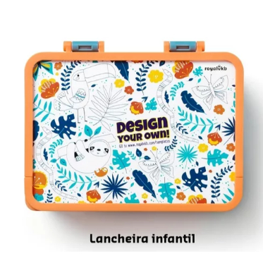 Lancheira Lunch Box -  Royalvkb - 750 ml/ Lancheira p/ Adultos e Crianças