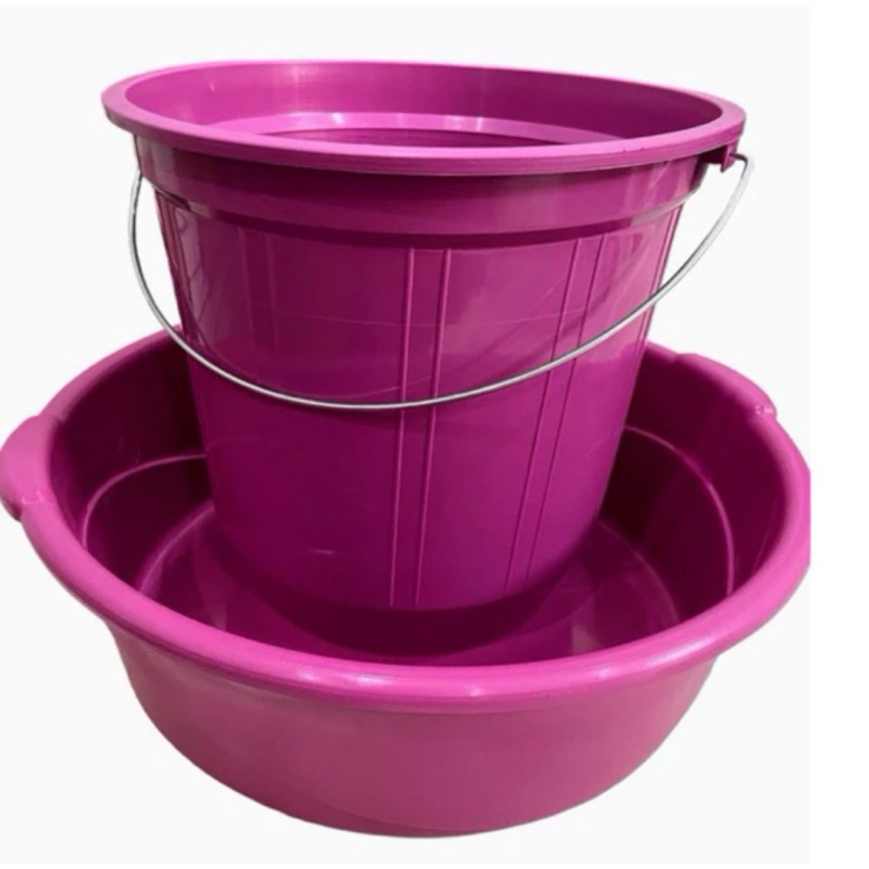kit bacia 6,5 litros e balde7 litros plástico resistente limpeza cozinha mais vendido novidade em Oferta na Shopee