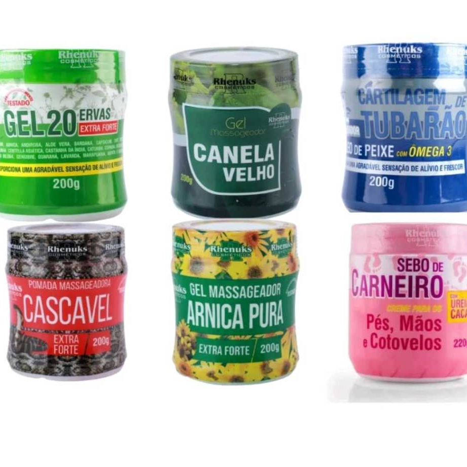 Kit Pote Gel Massageador Alivia Dor Mix C/6 em Oferta na Shopee