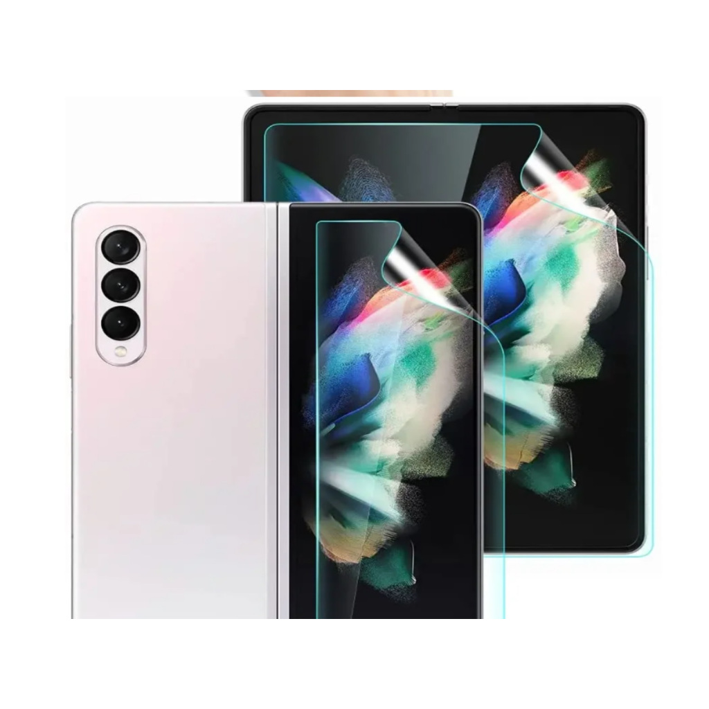 Película De Nano Gel Para Tela Grande + Tela Frontal + Pelicula Verso Para Samsu