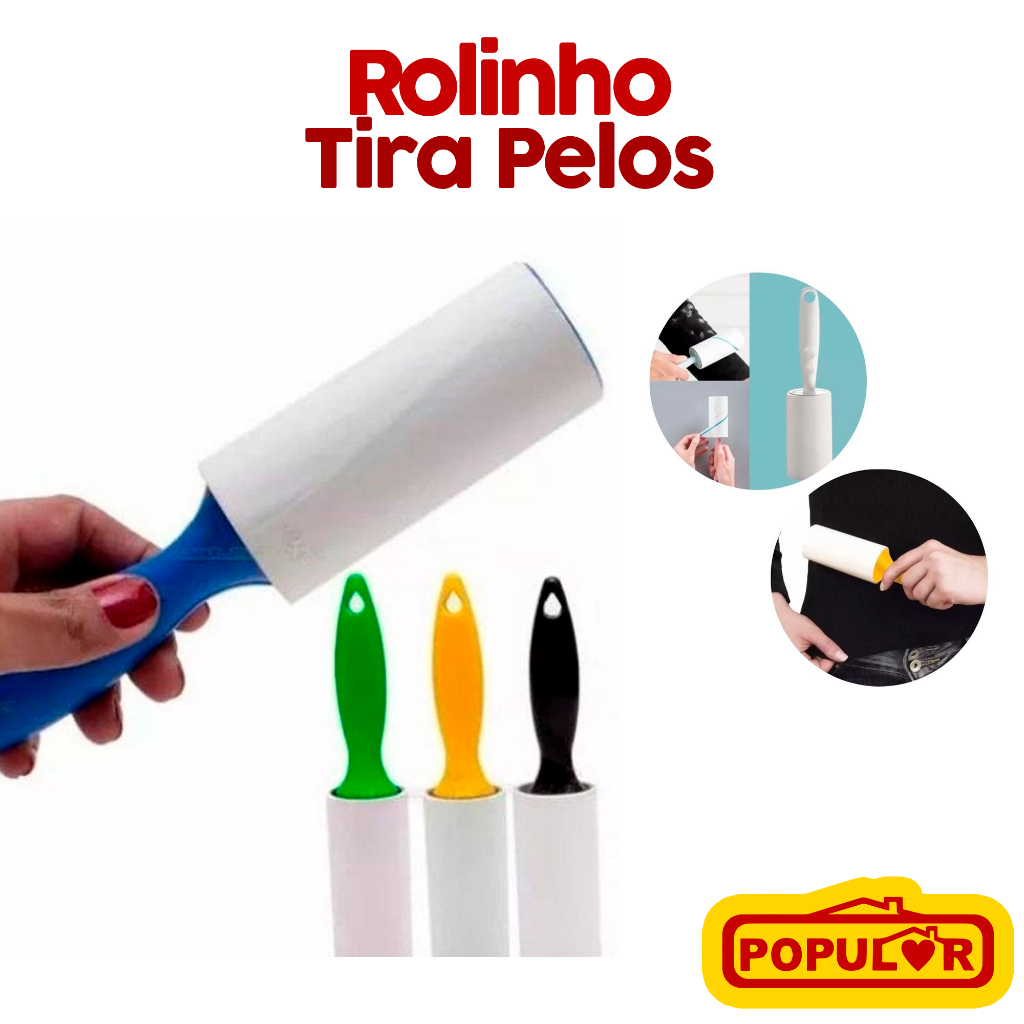 Rolo Adesivo Tira Pelo Fiapo Limpa Roupa Sofá Cama Rolo Adesivo Tira Pelos Lavável Removedor