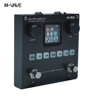M-VAVE BLACKBOX Pedal de efeito multifuncional para guitarra / baixo （Bateria embutida）, 80 predefinições editáveis em Oferta na Shopee
