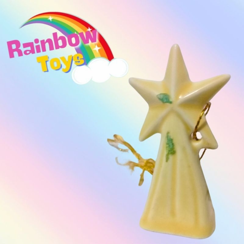 Enfeite antigo de Natal bolinha - Estrela Cadente para árvore, promocional café pilão, anos 80