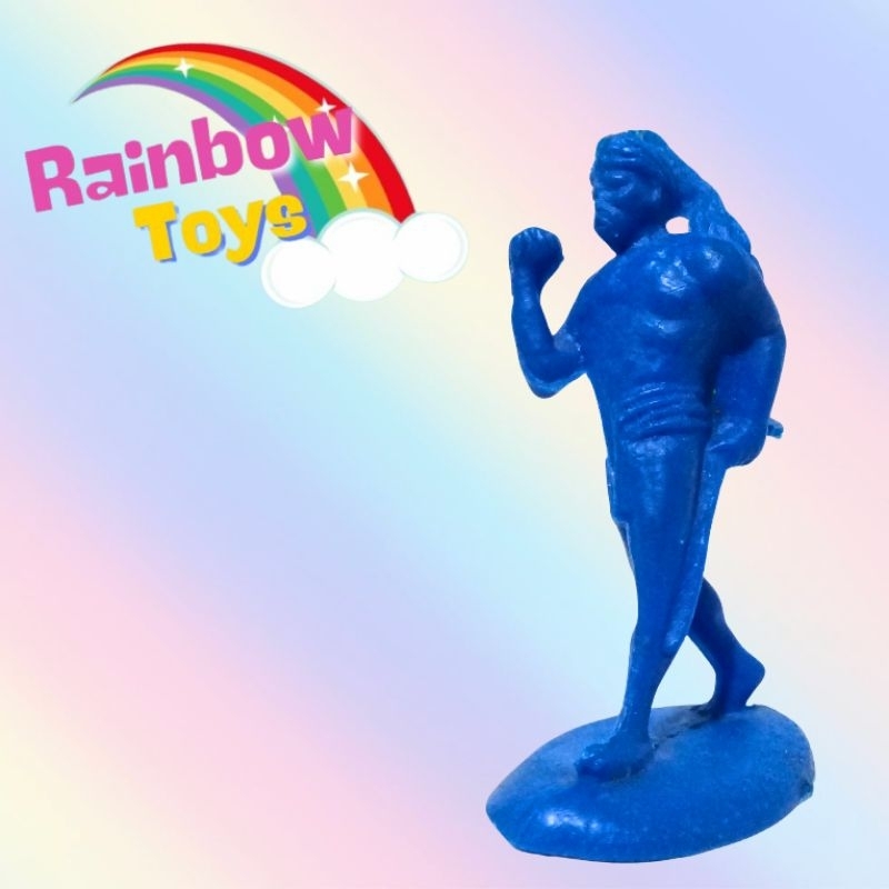Figura monocromático antigo homem nativo com arco e flecha, mede 6 cm