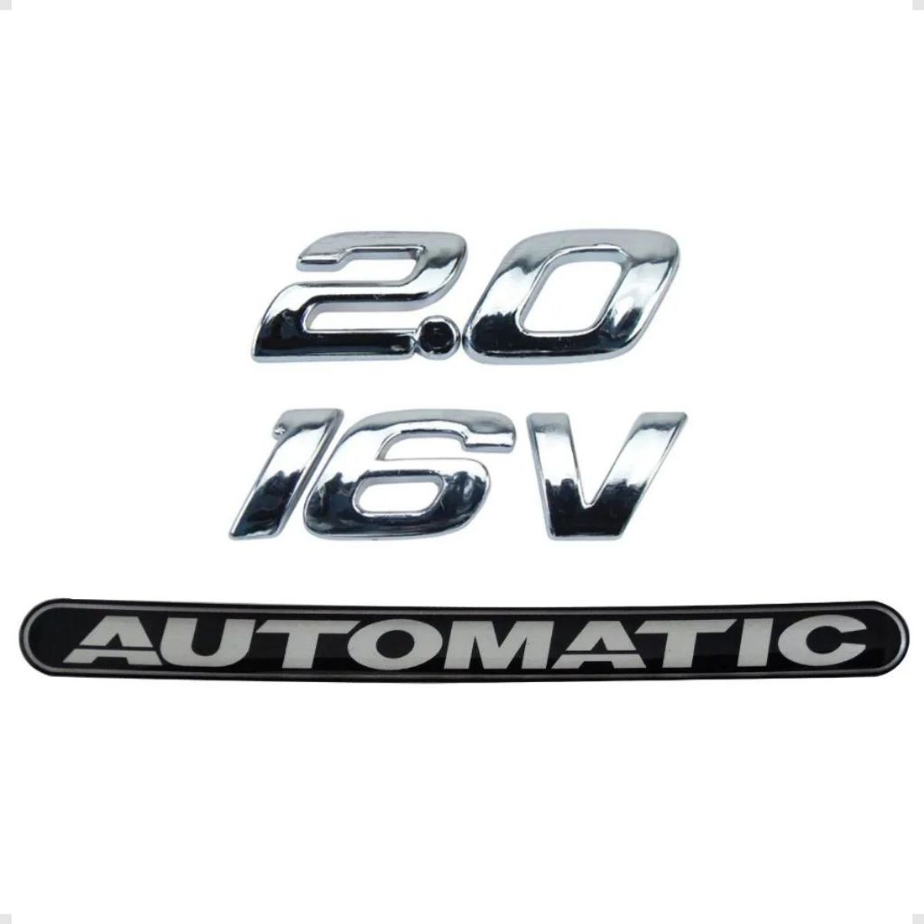 Emblemas 2.0 16v Cromados E Adesivo Automatic Focus Ecosport