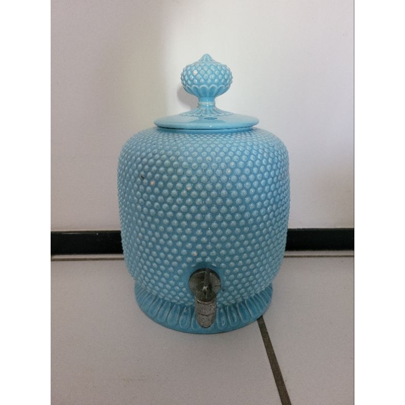 Filtro talha antigo Weiss bico de jaca azul clara