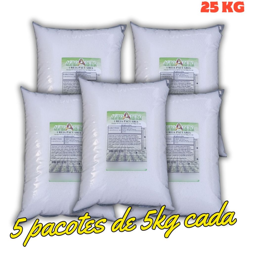 Ureia P/ Mistura De Ração Do Gado 25kg Pecuária