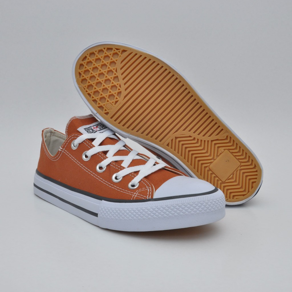 Tênis Casual Unissex Terracota Cano Baixo Rock Star Tradicional Alta Qualidade