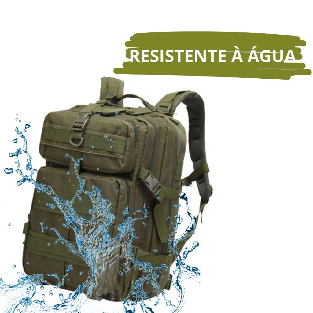 Mochila Camping Trilha Tática Militar 50 Litros Resistente À Água